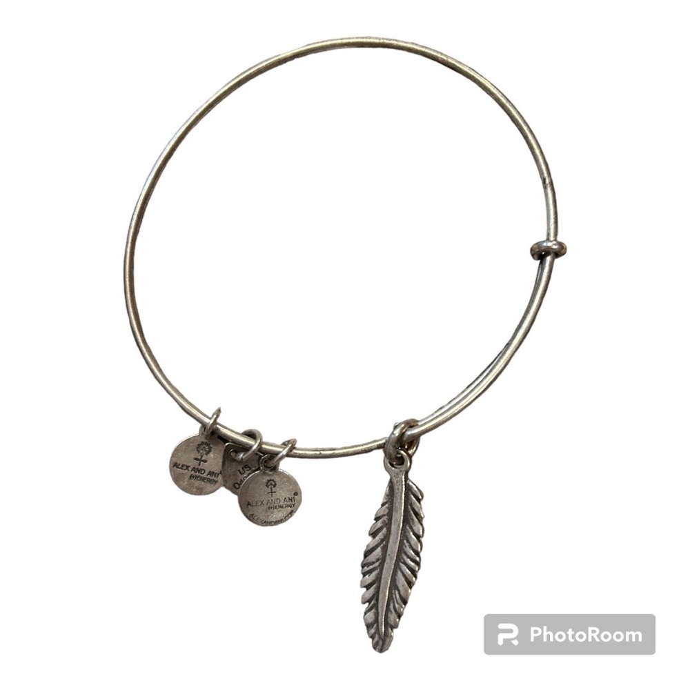 Alex & Ani Feather Bangle
Bracelet With Charm Rafaelian EUC
